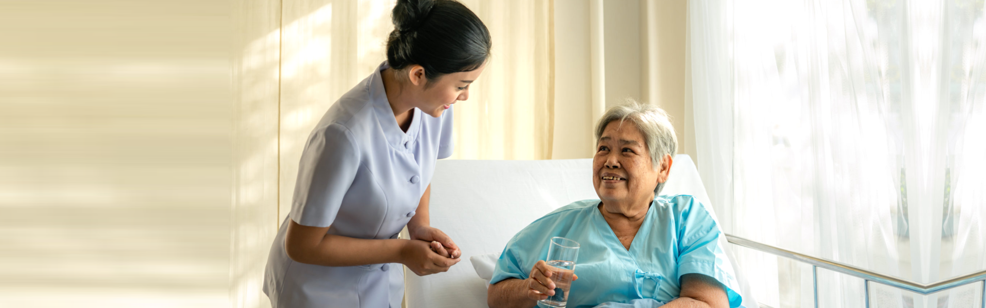 the patient and the staff